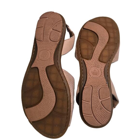 Born Trang Tan Leather Cutest Slingback Stretch Straps Sandals F18859 Women 7M - Picture 5 of 7